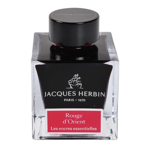 Encre Pour Calligraphie - Rouge D'orient - Les Encres Essentielles - Herbin - Flacon 50ml