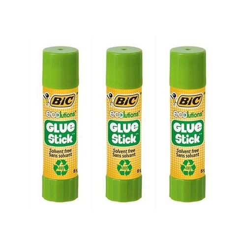 Bic Lot De 3 Bâtons De Colle Stick Ecolution Glue 8g