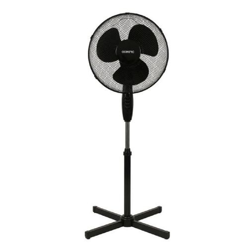 Ventilateur de pied - OCEANIC - 45 W - ¿ 41 cm - 3 vitesses - Oscillant - Inclinable - Noir