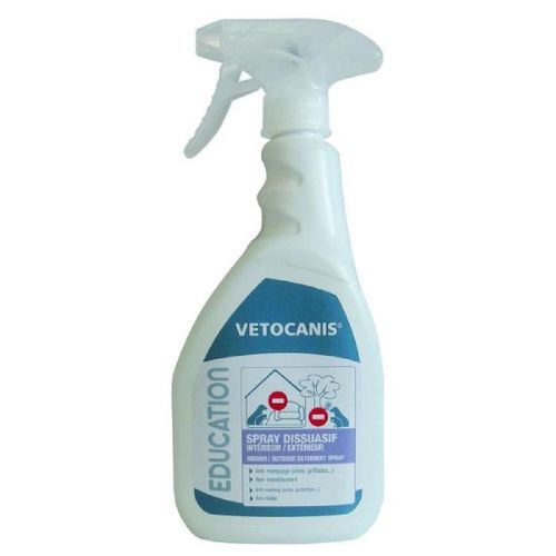 Spray Répulsif - Vetocanis - Chat Et Chien. Protection De L'habitation. Répulsif Intérieur Et Extérieur