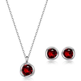 Parure Bijoux Femme En Argent Sterling 925 Ensembles Collier Et