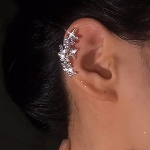 Boucles D'oreilles En Cz Boucles D'oreilles En Cz Minuscules Boucles D'oreilles Perles Strass Boucles D'oreilles Grimpantes Boucles D'oreilles Bijoux Pour Femmes Et Filles (Oreille Droite¿)[H2375]