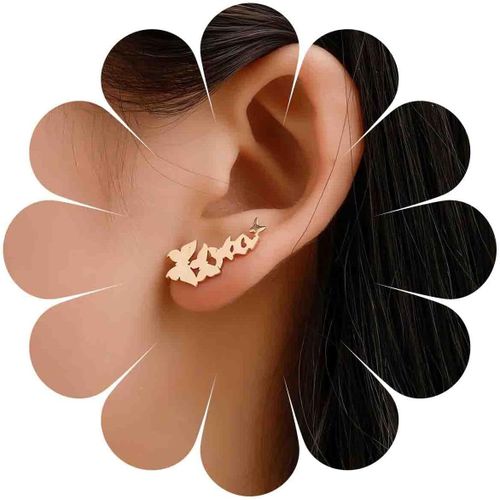 Boucles D'oreilles Boho Papillon Grimpant Boucles D'oreilles Or Papillon Rampant Boucles D'oreilles Vintage Minimaliste Minuscule Papillon Boucles D'oreilles Bijoux Pour Femmes[H2285]