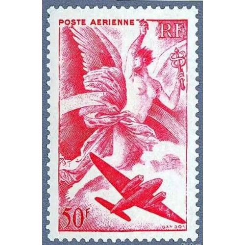 France 1946, Très Beau Timbre Neuf** Luxe De Poste Aérienne Yvert 17, Série Mythologique, Déesse Iris, Messagère Des Dieux.