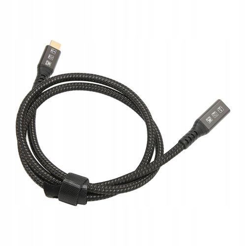 Câble USB C mâle vers femelle 0,8 m UHD 8K à 60 Hz 100 W ZV