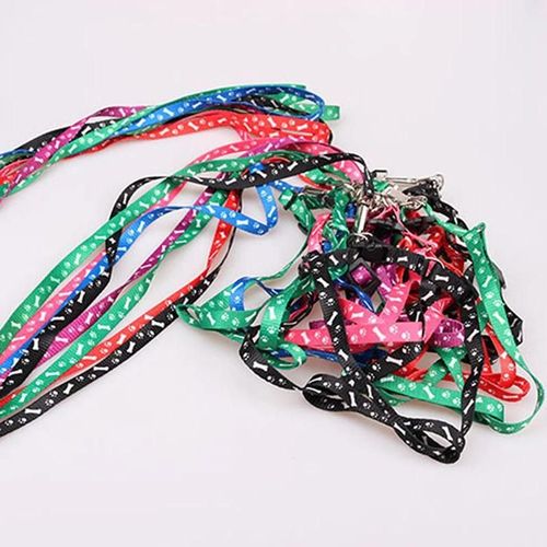 Chat Réglable Chien Collier Laisse Chien Harnais Chien Poitrine Dos Ceinture Corde De Traction Chiot Promenade Laisses Fournitures Pour Animaux De Compagnie