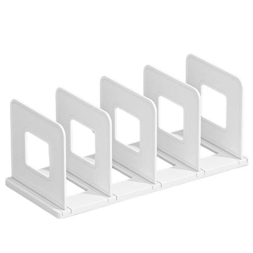 Trieur De Fichiers De Bureau À 4 Grilles Serre-Livres Vertical De Grande Capacité Pour Le Bureau De L'école Neige Montagne Blanc