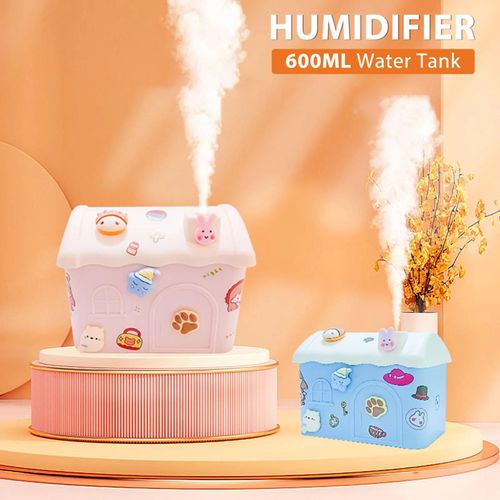 Humidificateur Tiny House - USB,Grande capacité,Faible bruit,Rose Rose
