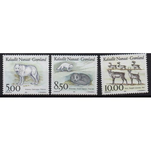 Groenland Timbres Animaux 1993
