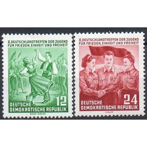 Allemagne Timbres Rencontres De La Jeunesse