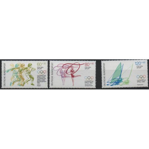 Allemagne Timbres Jeux Olympiques De Los Angeles 1984