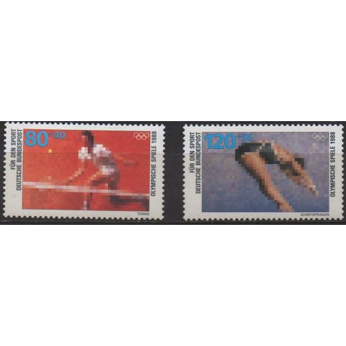 Allemagne Timbres Jeux Olympiques De Seoul 1992