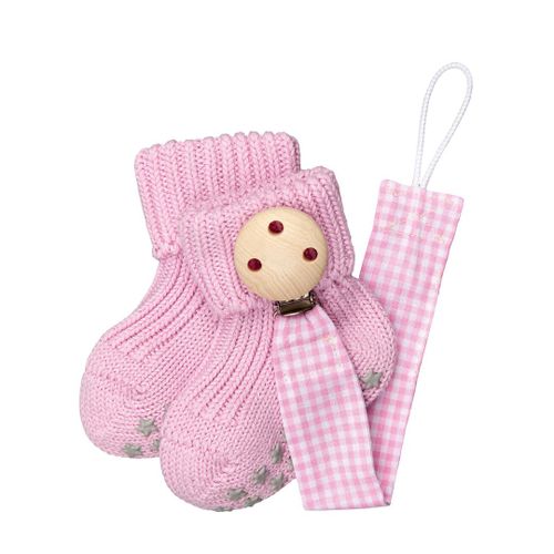 Comfort Pacifier Clip Giftset Bébés Chaussettes À Picots
