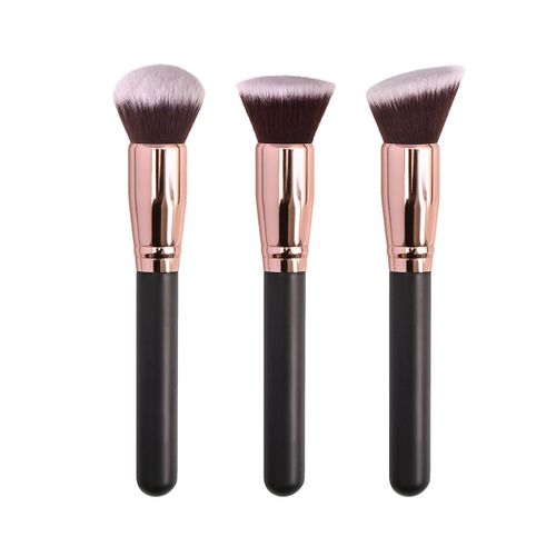 3pcs Pinceaux De Maquillage Fond De Teint Poudre Libre Correcteur Mélange Fard À Joues Pinceau Professionnel Cosmétique Beauté Outil De Maquillage 