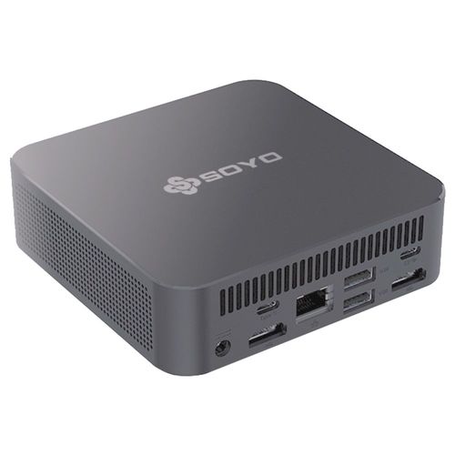 Mini PC SOYO M4 Air, processeur Intel N95 4 coeurs, 3,4 GHz max - Ram 16 Go - SSD 512 Go, 2 ports HDMI + 1 écran triple écran Type-C complet, Wi-Fi 5, Bluetooth 5.0