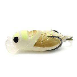 Hameçon De Pêche Sharp Strong Penetration Coloré 12.6g Bionic Cicada Artificiel Minnow Soft Bait Pour Les Amateurs De Pêche-H