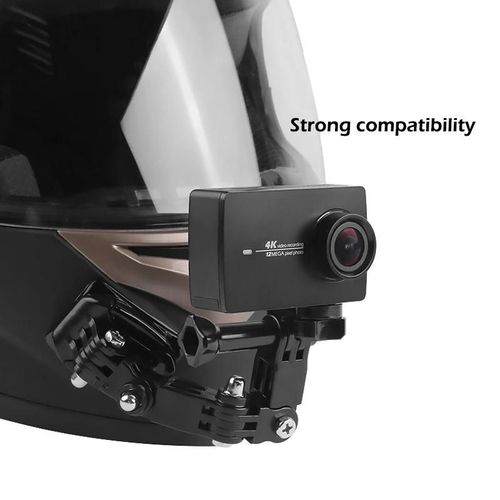 Support de caméra d'action Casque de moto Support de menton pour Gopro