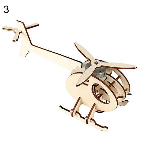 Diy Assemly Avion En Bois Dinosaure Maquette Kit Expériences Physiques Éducation Toy_Plane#