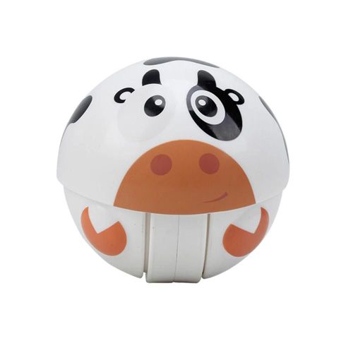 Dessin Animé Animal Poignée Secouer Boule Hochet Bébé Cloche Gobelet Développement Toy_Cow*