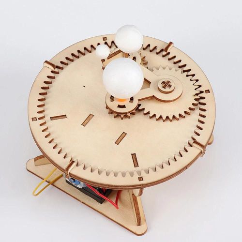Diy Terre Lune Soleil Orbital Planétarium Engrenage Entraînement Science Éducation Enfants Jouet