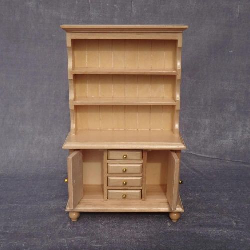 1/12 Miniature Armoire De Cuisine Armoires Avec Tiroir Maison De Poupée Meubles Toy_Natural Couleur Bois