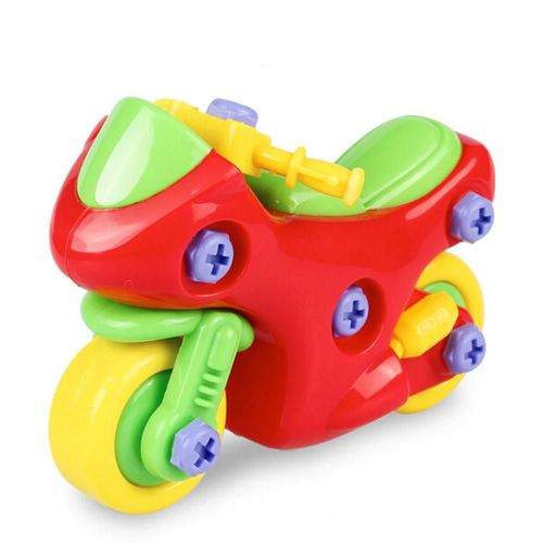 Bricolage Assemblage Vis Écrous Éléphant Voiture Modèle Ensemble Jouet Éducatif Enfants Gifts_Motorcycle##