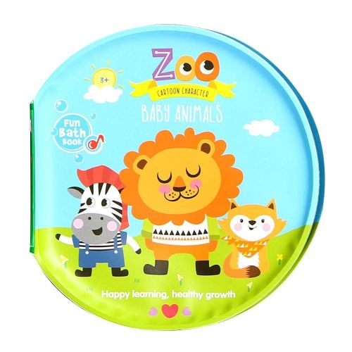 Dessin Animé Animal Numéro Imperméable Eva Bébé Bain Livre Bb Développement De Dispositif Toy_Animal Rond