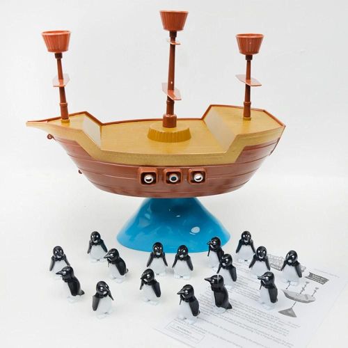 Drôle Pirate Bateau Pingouin Équilibre Jeu De Société Bureau Interactif Enfants Jouet