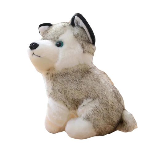 Mignon Simulation Husky Chien En Peluche Jouet Chiot En Peluche Animal Enfants Garçons Filles Doll_22cm