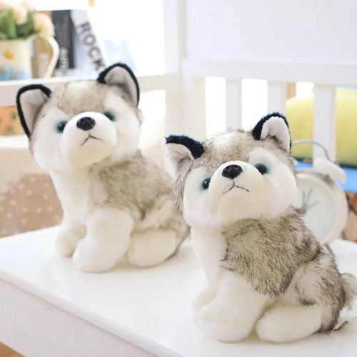 Mignon Simulation Husky Chien Peluche Jouet Chiot En Peluche Animal Enfants Garçons Filles Doll_18cm