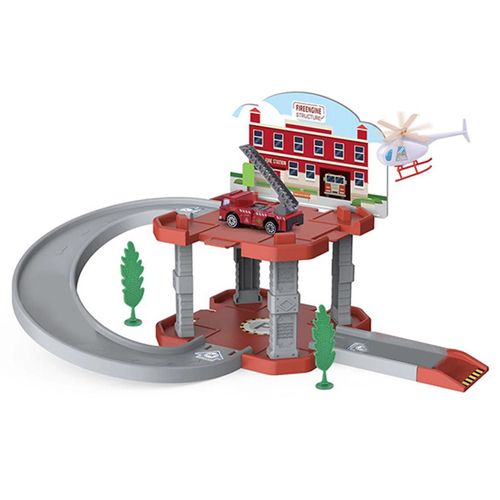 Voiture Jouet Racing Garage Le plus petit détail Accessoire réaliste Voitures Race Around Jeu Set pour Kids_1