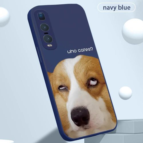 Coque De Téléphone Antichoc - Couverture Rigide Épaissie Résistante Aux Chutes Pour Oppo Find X2/X3,Bleu Marine,Bleu Marine,Oppo Find X2 Pro