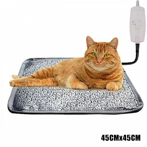 Chauffé Pet Dog House Chaud Imperméable Électrique Coussin De Chauffage Lit Portable Pour L'extérieur 45cmx45cm