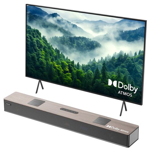 Barre de son Hiwill A502 5.2.2 canaux, deux caissons de basses intégrés, Dolby Atmos, puissance de crête de 450 W