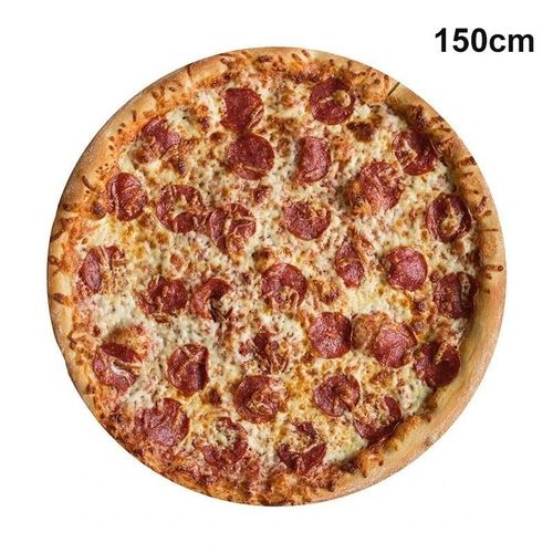 1pc Épaissir Couverture Doux Arrondi Pizza Style Châle Pour Enfants En Plein Air Adultes 150cm