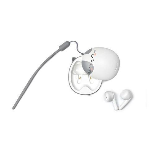 LEGAMI Be Free - Écouteurs sans fil avec micro - intra-auriculaire - Bluetooth - chaton