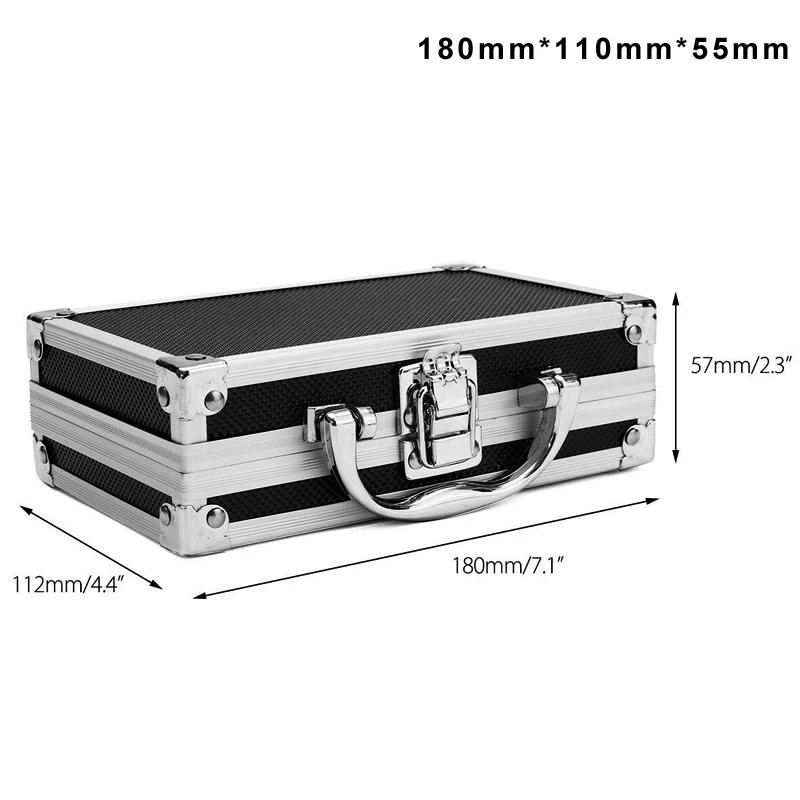 Portable en aluminium boîte à outils boîte à outils organisateur de...