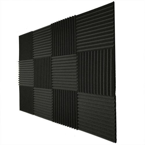 24 Pcs Panneaux De Mousse Acoustique Studio Insonorisé Wedges Tuiles Pour KTV Salle De Musique Maison Nouveau