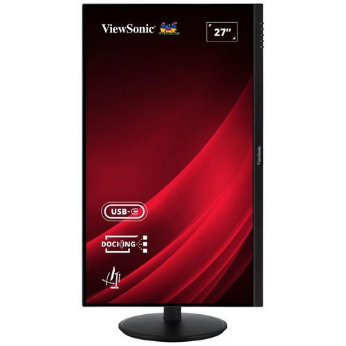 ViewSonic VG2709U-2K - Écran LED - 27" - 2560 x 1440 QHD @ 100 Hz - IPS - 350 cd/m² - 1000:1 - HDR10 - 4 ms - HDMI, DisplayPort, USB-C - haut-parleurs