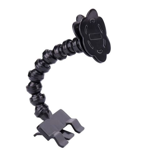 Belle Perche À Selfie Pour Animaux De Compagnie Portable Fleur En Forme De Clip De Téléphone Mini Support De Prise De Vue De Téléphone Pour Animaux De Compagnie Noir