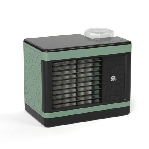 Petit ventilateur de table - refroidissement par eau,vents forts,design vert vert,avec haute