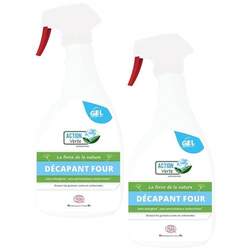 Action verte Lot de 2 Sprays 1 L Décapant Four ECOCERT