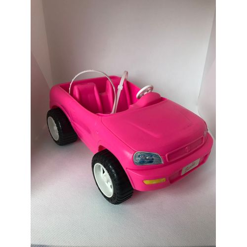 Voiture Barbie Vintage 1998 Mattel Glam Pink Rose Blanche Car Jeep Convertible 4x4 Plage Miami