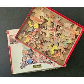 Puzzle En Bois De 1958, Blanche Neige Et 7 Nains Walt Disney®