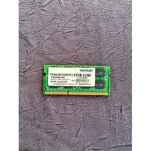 RAM portable Patriot PC3-10600 CL9 SoDimm