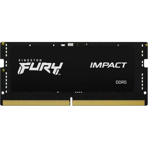 Kingston FURY Impact 16Go 4800MT,s DDR5 CL38 SODIMM Mémoire d¿ordinateur Portable de Gamer Module Simple - KF548S38IB-16