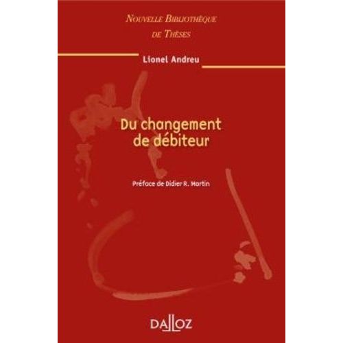 Du Changement De Débiteur