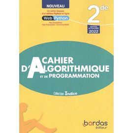 Cahier D'algorithmique Et De Programmation 2de