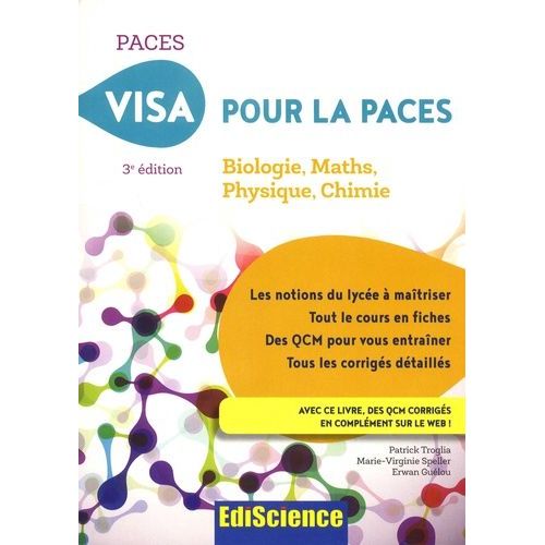 Visa Pour La Paces - Biologie, Maths, Physique, Chimie