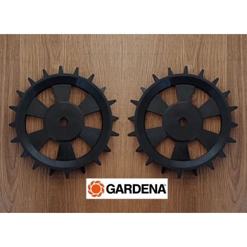 Lot 2 roues robot tondeuse tout-terrain Gardena Sileno Life/City